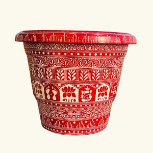 Aipan Tulsi Pot