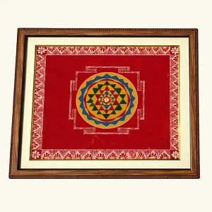 Shree Yantra Aipan Art