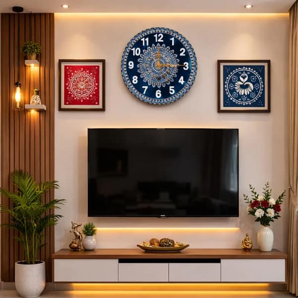 Aipan Art Wall Clock (4)