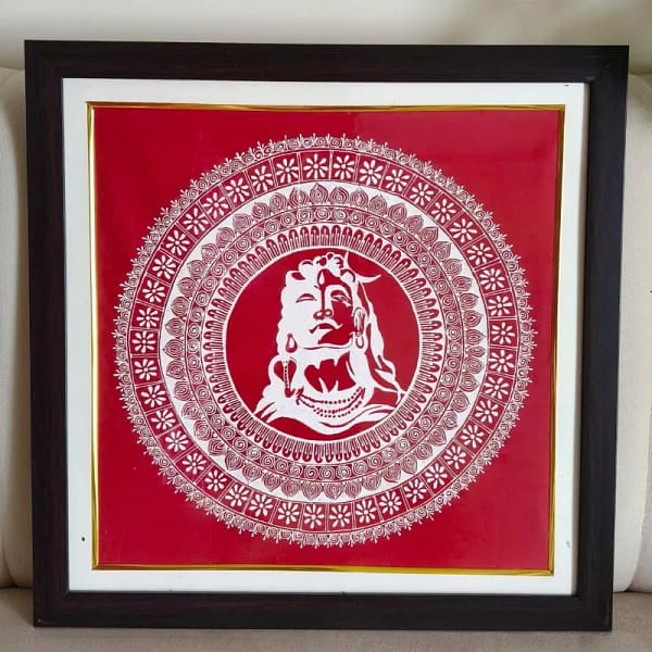 Shiva Aipan Art Frame (1)