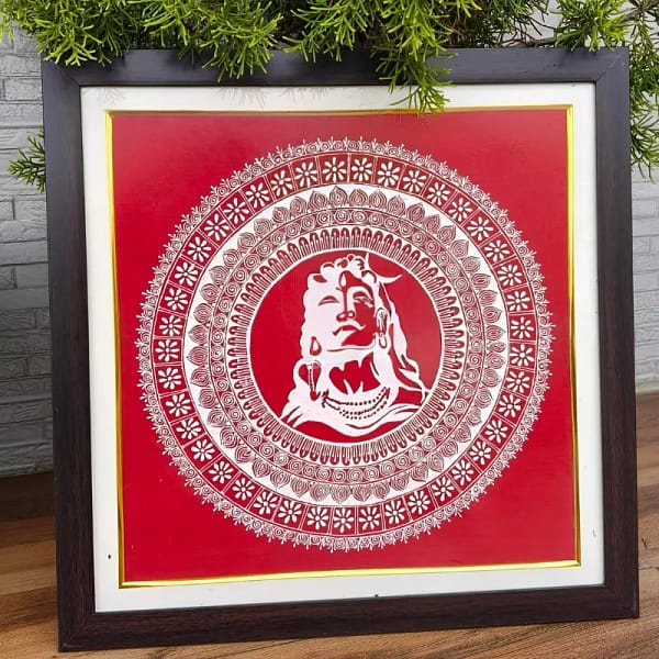 Shiva Aipan Art Frame (3)
