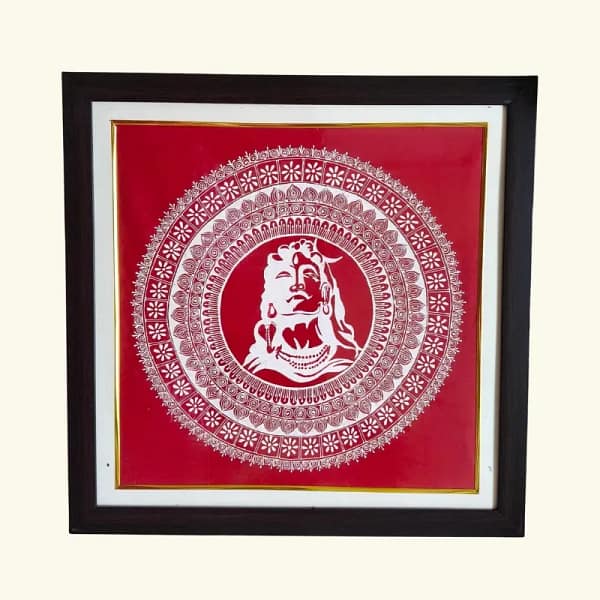 Shiva Aipan Art Frame